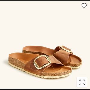 Birkenstock Madrid big-buckle sandals, cognac, 40